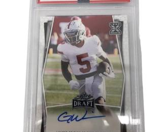 Graded 2022 Leaf Draft Garrett Wilson Auto PSA 9