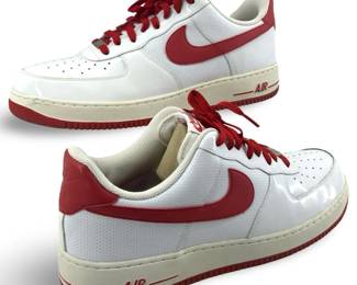 Red & White Nike Air Force 1’s