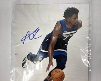 Anthony Edwards Autographed Photo W/COA
