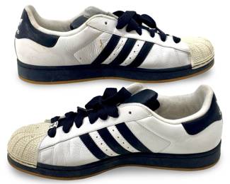 Adidas Superstar White and Black Sneakers