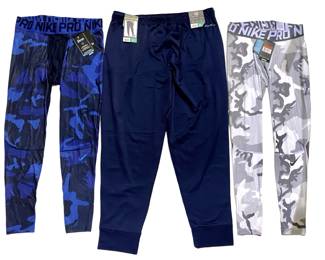 3pc 2XL/XL Nike Compression Pants & Joggers Set
