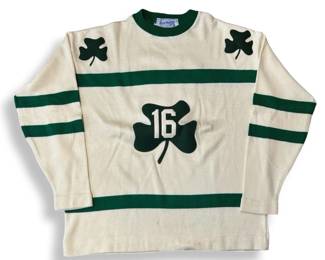 2XL Vintage Shamrock Hockey Sweatshirt