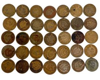 35-Piece Indian Head Cent Collection