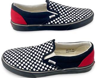 Vans Custom Polka Dot Slip-On Shoes