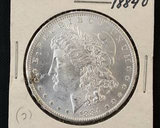 1884-O Morgan Silver Dollar BU