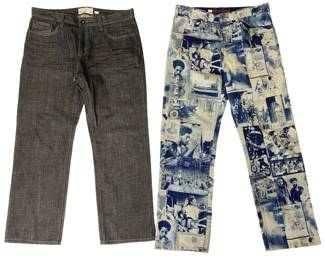 2pc Unique Denim Jeans Set
