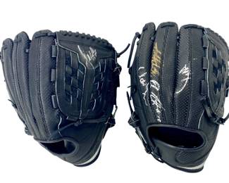 Autographed Nike MVP Select Baseball Gloves