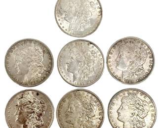 7-Piece Morgan Silver Dollar Collection