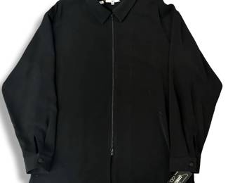 2XL Carmel Zhao Zip-Up Dress Shirt