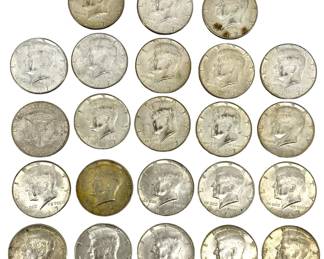 23pc 1967 Kennedy Half Dollars