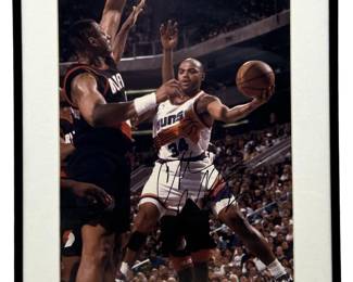 Autographed Charles Barkley Suns Photograph