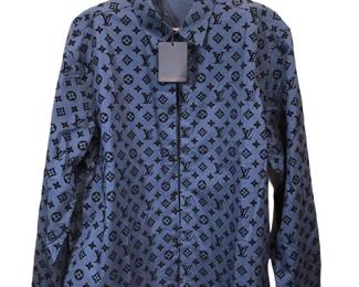 New Louis Vuitton Monogram Long Sleeve Men’s Shirt