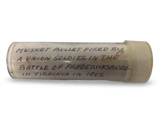 1862 Battle at Fredericksburg Musket Bullet
