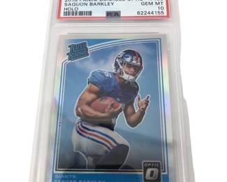 Graded 2018 Panini RR Saquon Barkley PSA Gem 10