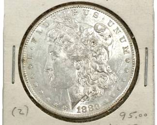 1880 New Orleans Morgan Silver Dollar BU