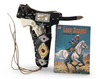 Set of Spitfire Cap Guns W/Lone Ranger Holster