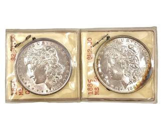 Collection of Morgan Silver Dollars (1881-1885)