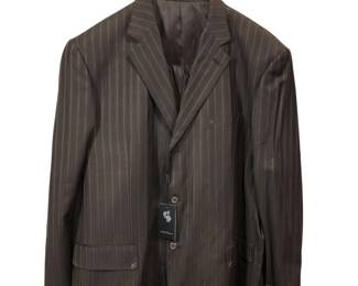 New Imani Uomo Brown Pin Striped Men’s Suit
