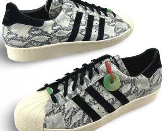 Adidas Superstar Snake Print Sneakers
