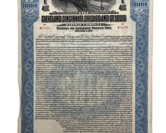 (6pc) Cleveland,Chicago St.Louis Railway Documents