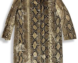 Luxurious Genuine Snake Skin Bernini Coat