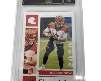 Graded 2020 Chronicles Joe Burrow Rookie #19 GMA 9