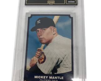 Graded 1988 Pacific Mickey Mantle #7 GMA 7