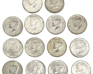 14-Piece Kennedy Half Dollar Collection - 1966