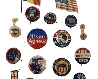 Collection of Vintage Political Pins