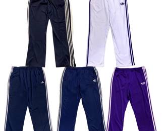 Set of 5 Adidas Track Pants Bundle

