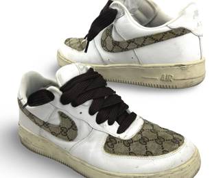 Gucci Pattern Nike Air Force 1 Sneakers