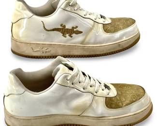 Slick Exotica White/Gold Alligator