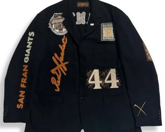 Red X Jackets San Fran Giants Embroidered Blazer