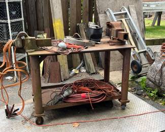 INDUSTRIAL IRON TABLE