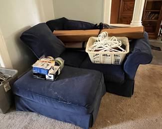 LOVE SEAT & OTTOMAN