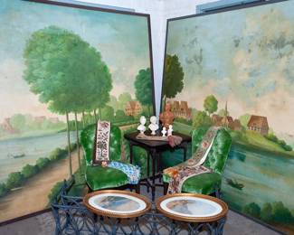 Zuber prints approx 7 feet square 