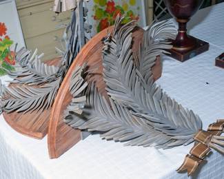 Metal wood bracket shelves