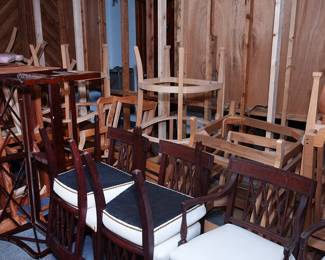 Chairs and frames ready for your fabrics