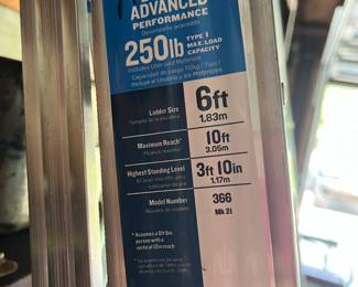 Werner 6 ft ladder, new