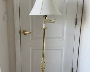 4.5ft Swing Lamp, Gold