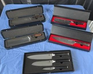 Chefs knifes Lot, German, Damascus, Zimmer