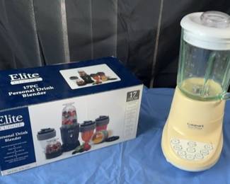 Cuisinart 7 Speed Blender With Brand New Personal Drink Blender