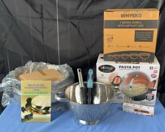 Gotham Pasta Pot, High Dome Buffet Server, Therm Pro Food Thermometer