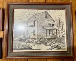 Framed signed prints by Doyle Vaden