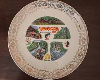 1968 Dog Patch USA display plate