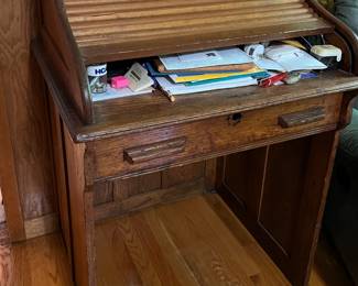 Vintage roll top desk