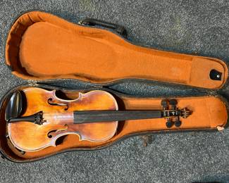 Vintage violin in case (no strings or bow)