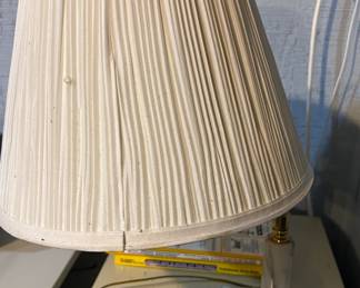 Marble and brass swing arm lamp