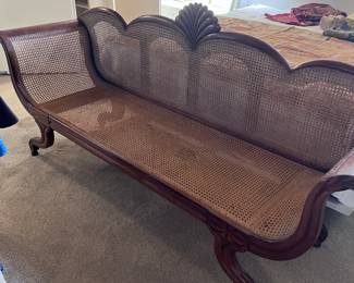 Absolutely beautiful carved and cane Settee. No danage 