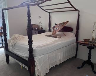 Early 1900’s canopy hand carved see details 